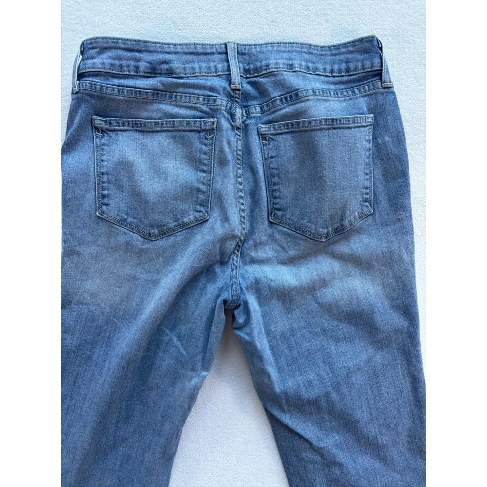 NYDJ Straight Leg Jeans‎ Womens 10 Blue Medium Wash Stretch Denim Made in USA